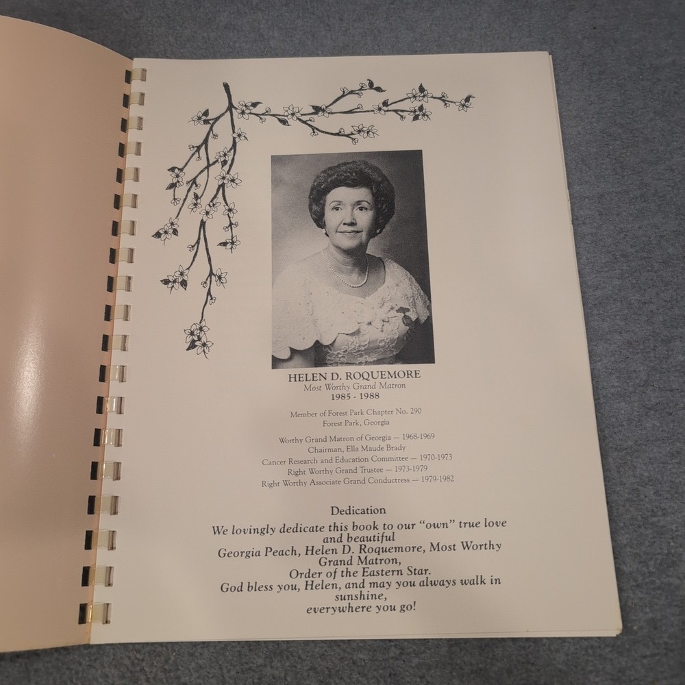 Melodies of our Past Helen D Roquemore Order of the Eastern Star Georgia Book - Picture 2 of 3